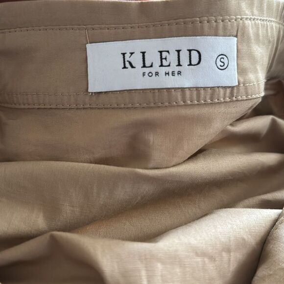 Kleid for Her Mini Puff Sleeve Shirt Dress Cotton S - Picture 4 of 5